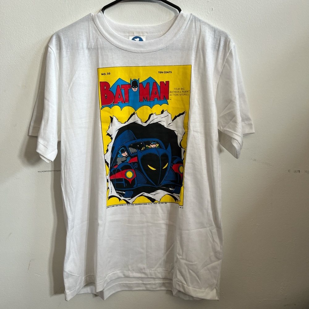Vintage Batman comic tee single stitch Sz med